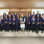 Премьер-министр Нарендра Моди встретился с женской сборной Индии, победившей на чемпионате мира